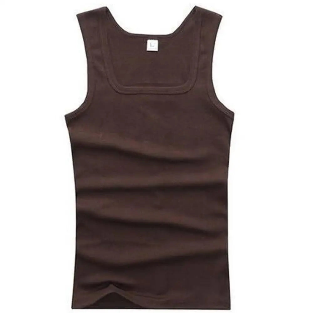 Sale Men's Sleeveless Breathable Fitness Vest,  Basic Elastic Tank Top , Men's Cotton Bodybuilding T-shirt,  Classic Colors,