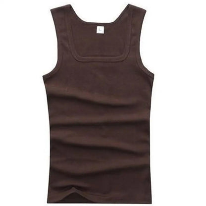 Sale Men's Sleeveless Breathable Fitness Vest,  Basic Elastic Tank Top , Men's Cotton Bodybuilding T-shirt,  Classic Colors,
