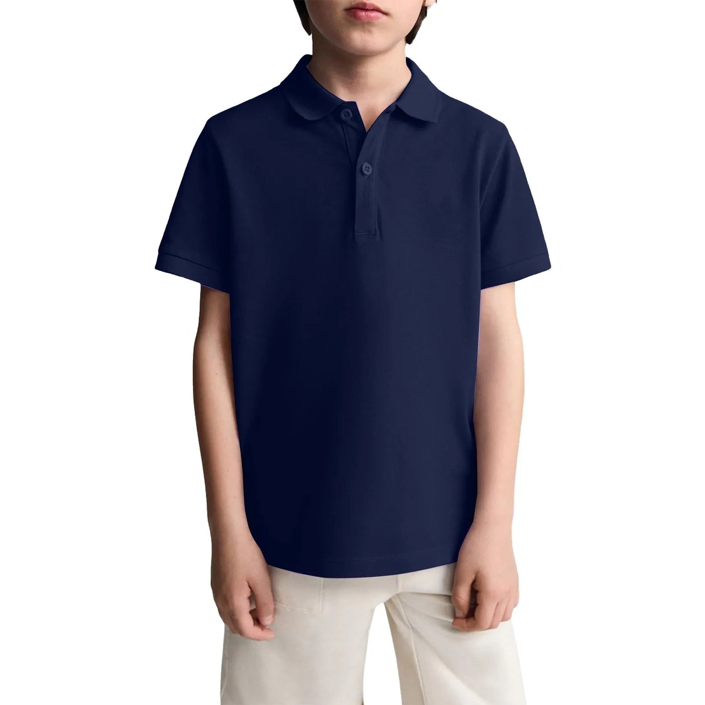 Boys Casual Polo Shirts Short Sleeve Shirt.   School Uniform Shirts For Kids 6-11y.  Great color choices.  All available but...."...time is a'wast'n"
