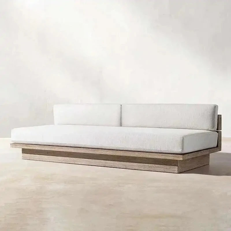 Japanese Style,  Waterproof and Sunscreen Garden Sofa, Minimalist Designer, Modern Garden Sofa, Artistic Outdoor Furniture,