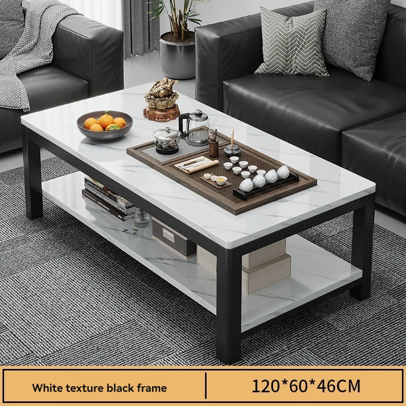 Tea table, living room, household, small apartment, next to sofa, office, marble patterned tea table,