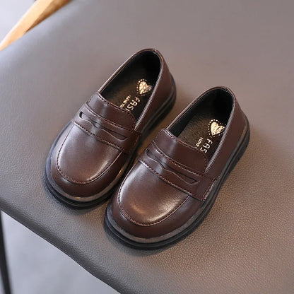 Children Leather Shoes for Boys /Girls /Kids Loafers,  Slip-on School Flats, for Dress Occasions 21-36