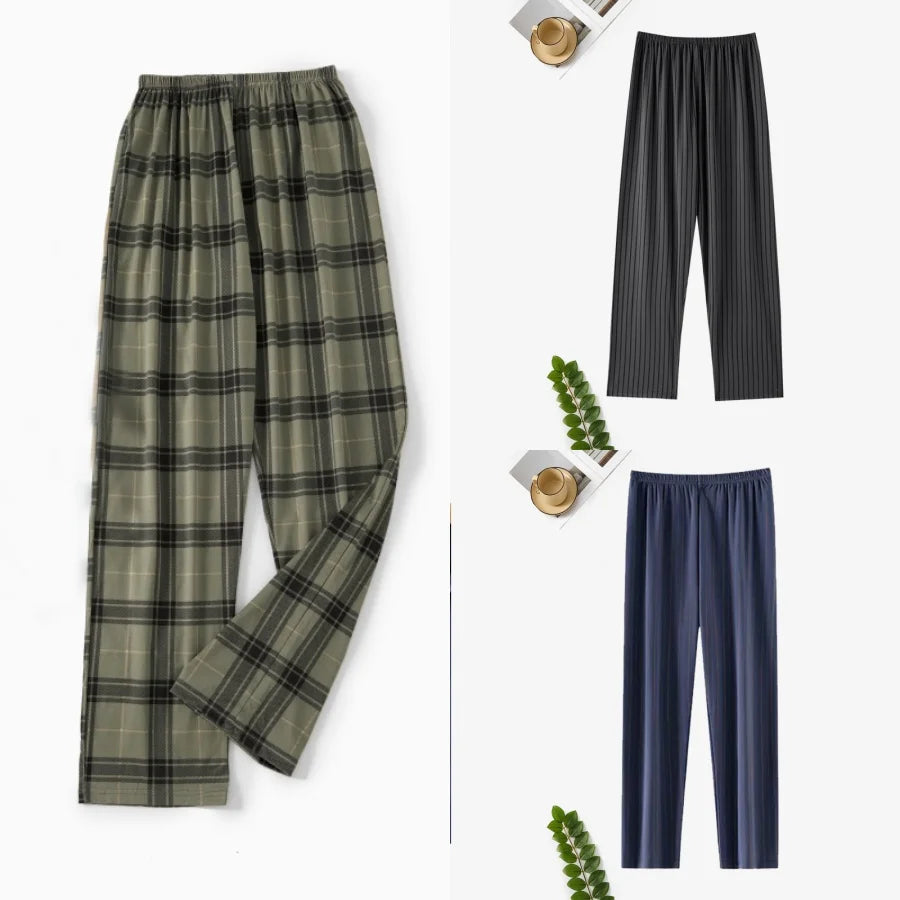 Men's Pajama Pants for Spring and Autum.  Single-Piece Long Pants.  Men's Casual Homewear