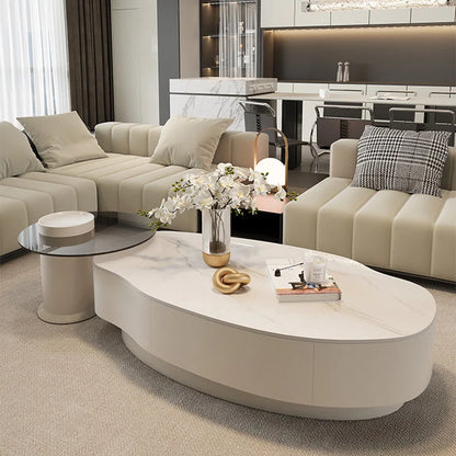 Standing Minimalist Side Table, Luxury Nordic,  Space Saving Coffee Table,  Salon Furniture