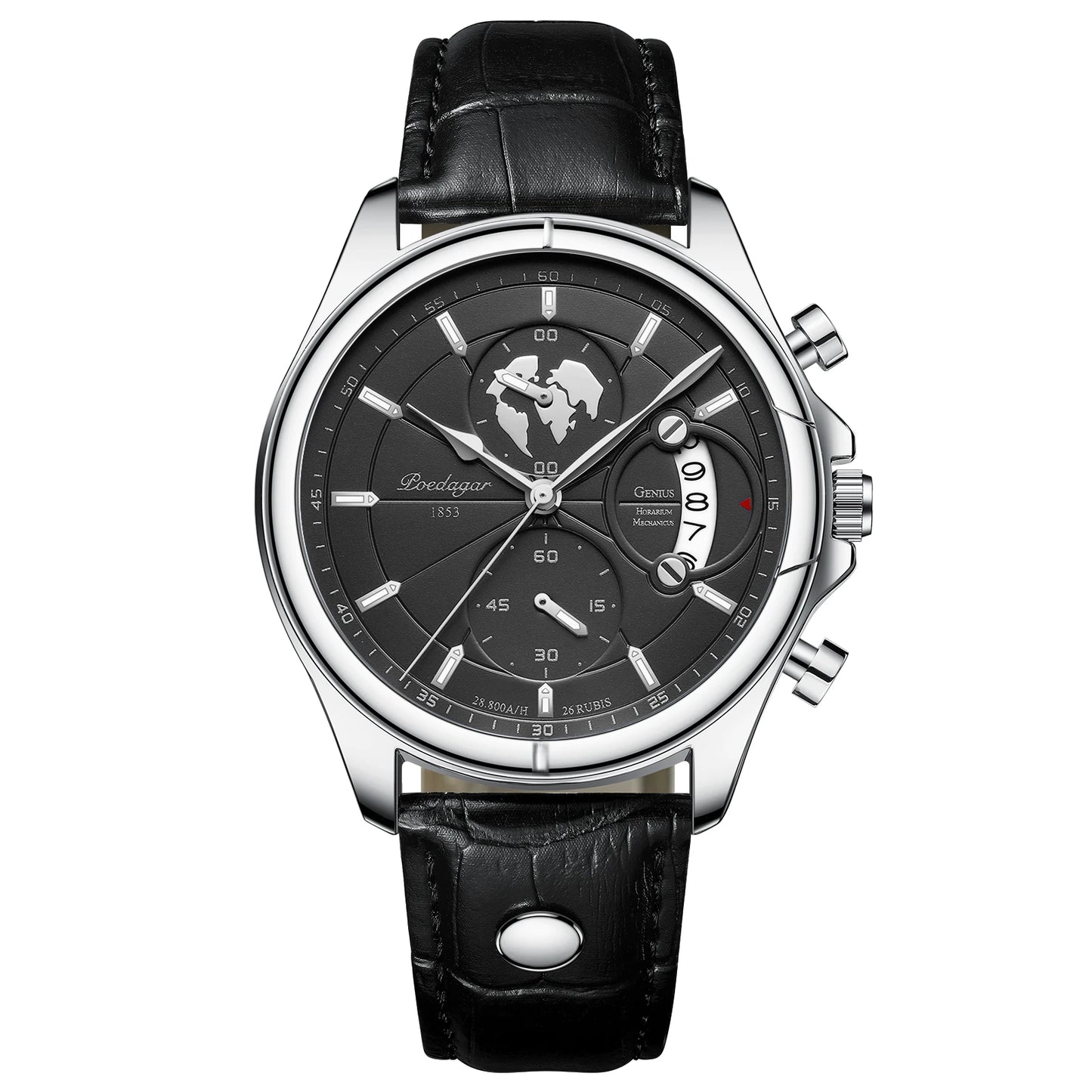 Luxury Mens  Wristwatch,  Chronograph Date,  Waterproof,  Leather.  Mens  Watch,  Quartz, Men's Watches