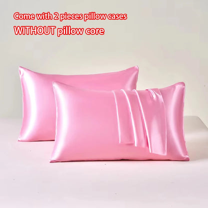 2pcs Satin Pillowcase for Skin and Hair, Satin Pillow Cases Set of 2 Soft Breathable Smooth Cooling Pillow Covers for Sleeping, Great Gifts.  Lots of colors BUT, GOLD is Hughley AVailable!!!  All others Drop down a Lot so  BL