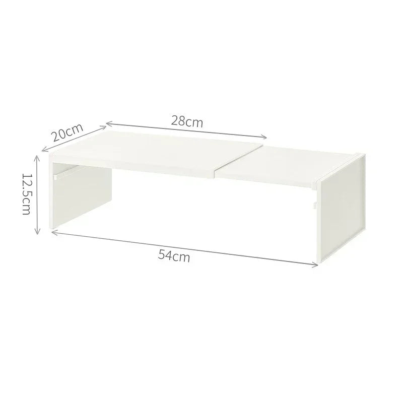 Kitchen Cupboard Organizer  with Retractable Cabinet Shelf .  For Seasoning , Bottles, Spice Rack, Dishes and Kitchen Accessories Storage Rack