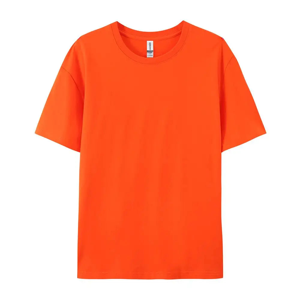 100% Cotton Solid T-shirts for Men / Woman, older Teens, Short Sleeve Fashion Brand Trend,  Casual Soft Clothing Tees,  Customized Products,  Summer Tops, ,