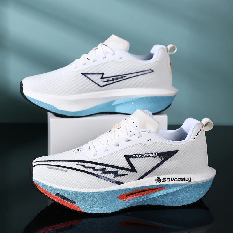 New Four-Seasons,  Versatile,  Non-Slip,  Shock-Absorbing Technology,  Carbon Plate Sports,  Casual Shoes Running , Fitness  Unisex.  Great availability except for WHITE with BLUE Sole, sizes 44 and 4.  These 2 sizes with WHI