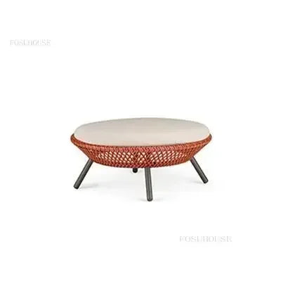 Luxury Rattan Outdoor Garden Sofa/Chair for Courtyard.  Backrest Armchair Sofa Leisure  Rattan Single Sofa /Chair.