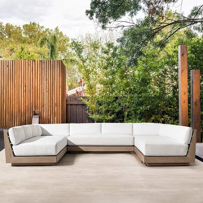 Luxury Modern Teak Furniture Patio Garden High Quality Outdoor Teak Wood U Shaped Sectional Sofa Set.  The COMBINATION Group that  is the least available.  Everything else is more available by numbers so for that COMBINATION