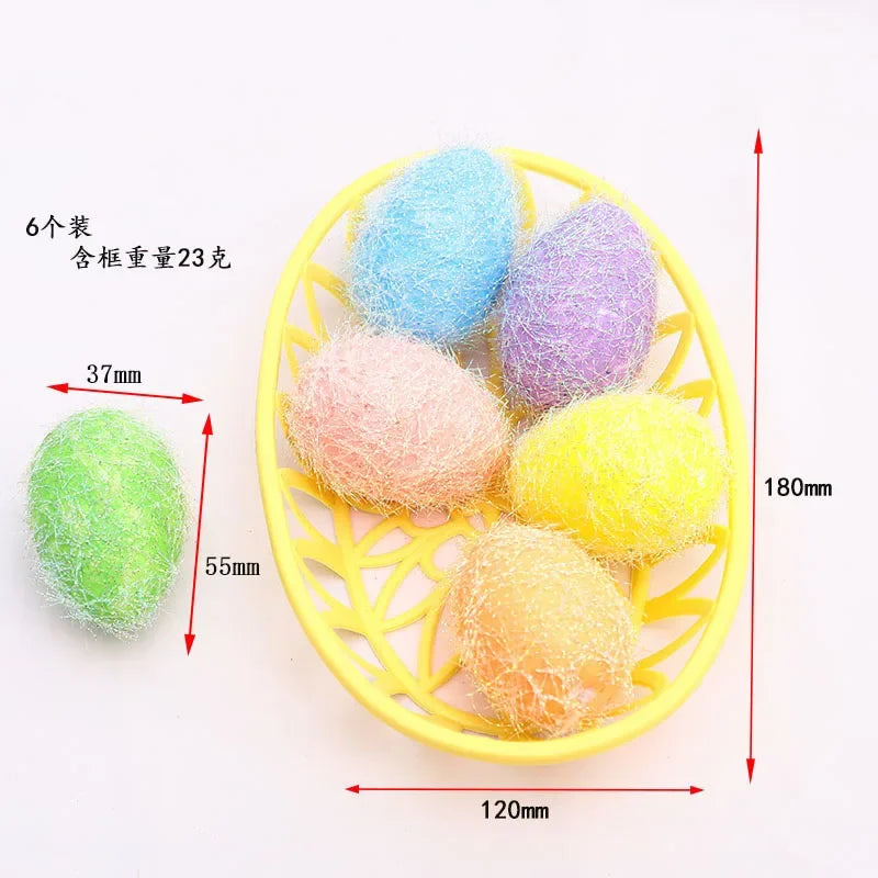 2025 Non-woven Fabric Easter Basket,  Kids Color Eggs Bucket, Welcome Spring Insect Butterfly Party, Happy Easter