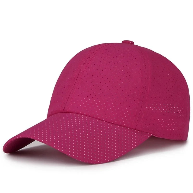 New Summer Men /Womens Snapback Quick Dry Mesh Baseball Cap /Hat .   Adjustable outdoor hat.  BLACK, WHITE,  LT GRAY Then Dk. GRAY.   Red is gone and the 4 that  are  left are from Most to Least