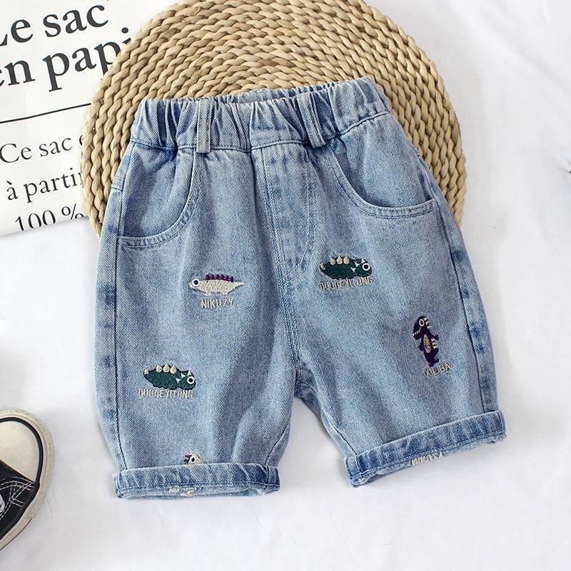 Boys Beach Shorts /Jeans,  Childrens Clothes,  Pants,Denim Clothing,  Bermudas for Infants, Boys Casual Trousers