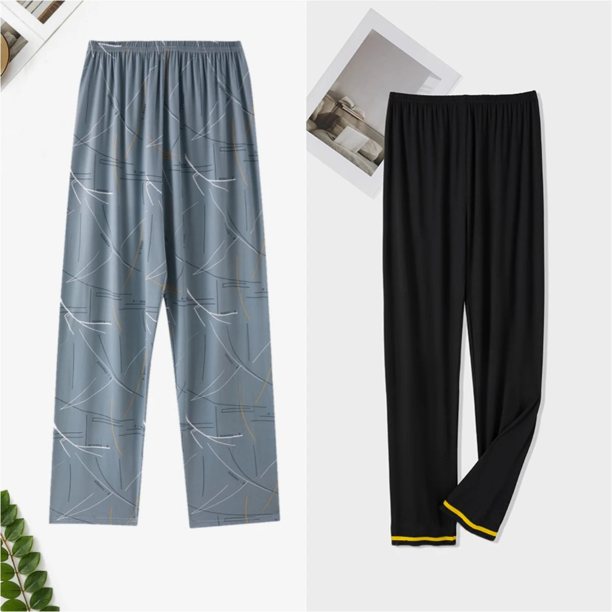 Mens Pajama Pants for Autumn and Winter, Spring & Fall. Can Be Worn Outside or  at Home