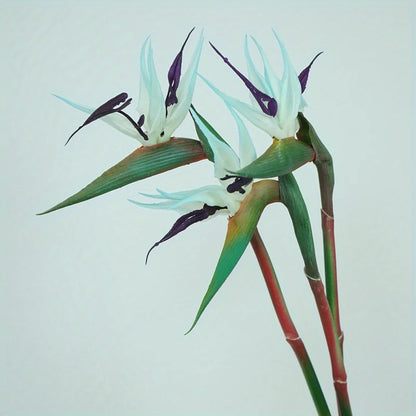 3pcs Artificial Bird Of Paradise Flowers, Rubber Strelitzia 24.5'' Long Stem Flower Suitable For DIY Home Party Theme Decor