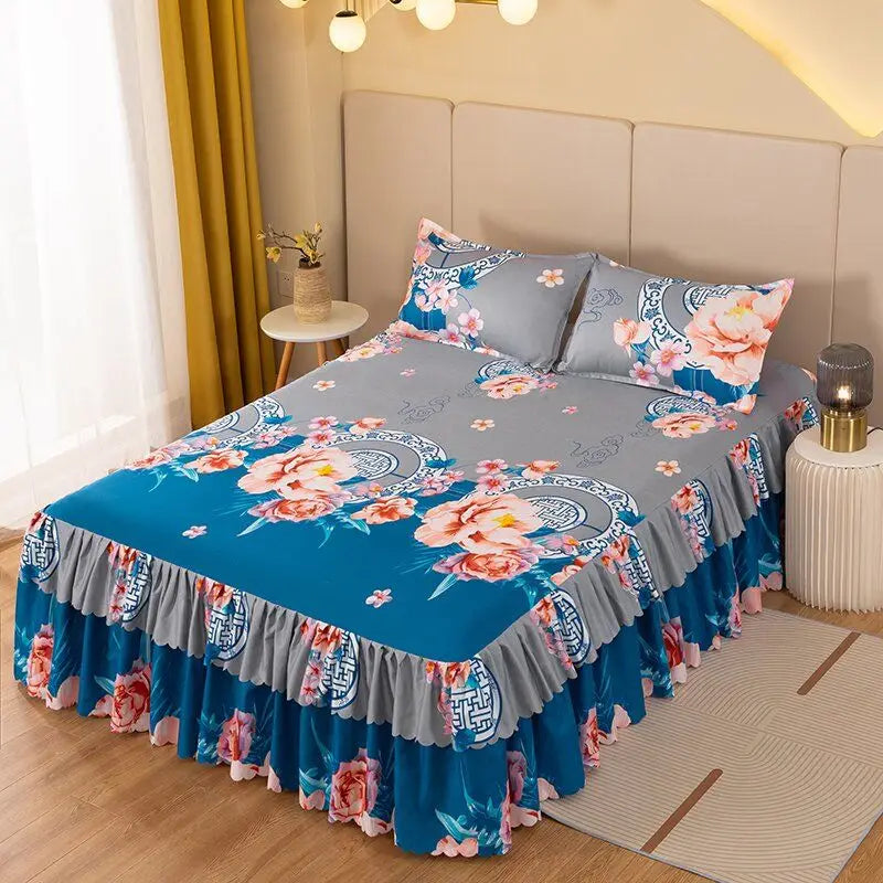 Sheet Set Household with Pillowcase Fashion Modern Water-proof Universal Skin-friendly Single Double Home Textile Bedding Luxury