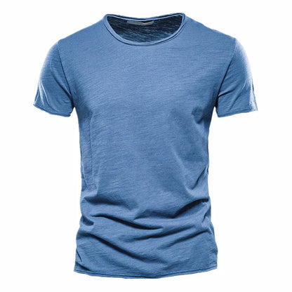100% Cotton Mens T-shirt,  Casual, Soft,  Summer Thin T-shirts.   Men's Home Clothes,  O-Neck,  Short Sleeve,  Soild T- Shirt.