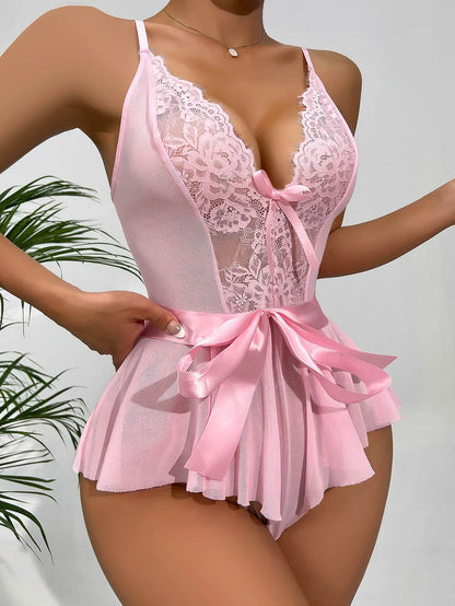 Women Pajamas Sleepwear Lace Pajama Set S-XL Sexy Pajamas Ladies Underwear Comfortable Casual Summer