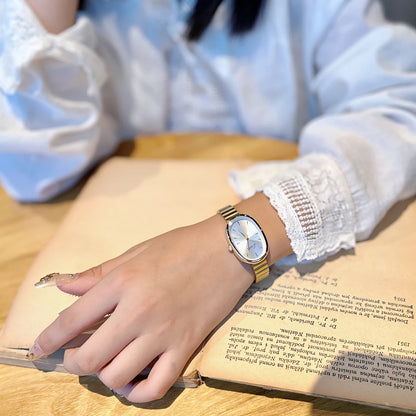 1pc Fashionable Women's Watch With Gold Bracelet, Vintage & Luxury  Style, Elegant & Versatile Quartz Watch  for ladies