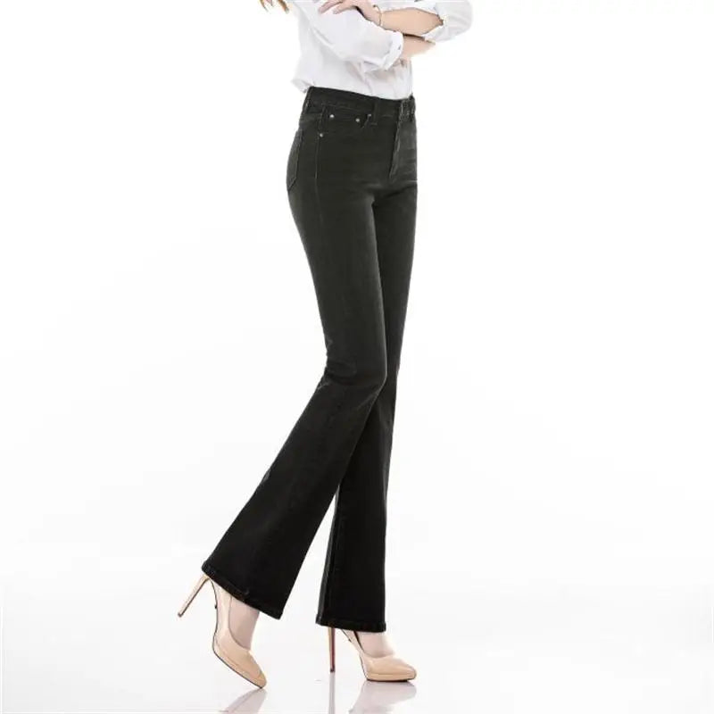 Women's Spring and Autumn Mid Waist Jeans. Large Size Fashion,  Slimming, Casual Pants in SIZES 0XL through  9XL.  Please refer to Sizing Chart