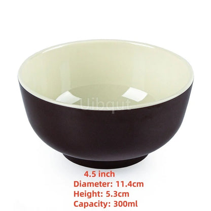 4.5 -5 inch 2 -10 piece set,  Break resistant Melamine Bowl for Thickened Flower Rice Soup or snacks.