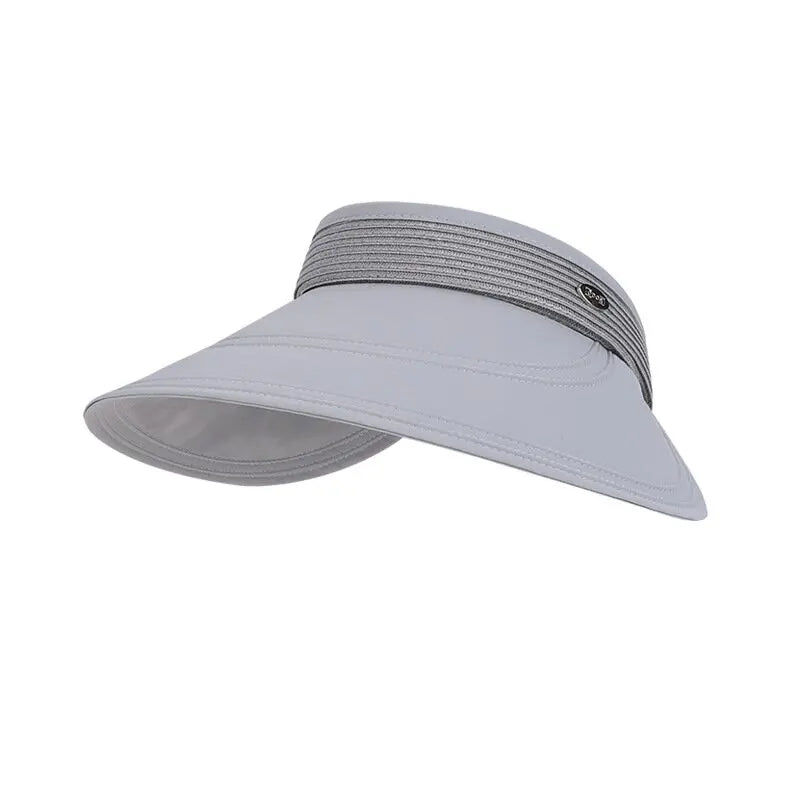 Summer Sun Protection. Essential Large Brim,  Open-Top Sun Hat, Uv Protection + Hair-Friendly Design, Versatile and Easy to Match with Any Outfit.