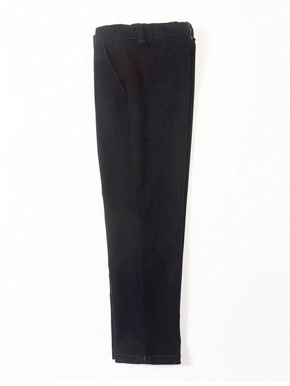 Tween Boys Back To School Season Black Long Pants, Boys Youth School Uniforms. Lots of Color/size combinations to pick from.