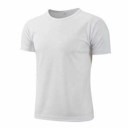 Quick-drying Round Neck Sport T-shirt Gym Jerseys Fitness Shirt Trainer Running T-shirt  for Men,  Breathable Sportswear