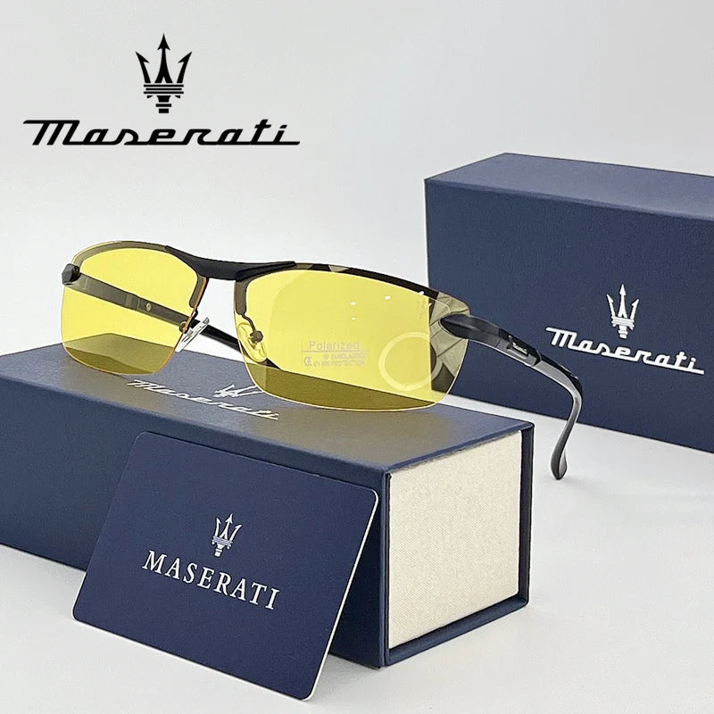 MASERATI Luxury Sunglasses High End for Men/ Women,  Polarized UV400 Driving Glasses,  Classic Style Premium Quality  Fashion Design