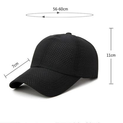 New Summer Men /Womens Snapback Quick Dry Mesh Baseball Cap /Hat .   Adjustable outdoor hat.  BLACK, WHITE,  LT GRAY Then Dk. GRAY.   Red is gone and the 4 that  are  left are from Most to Least