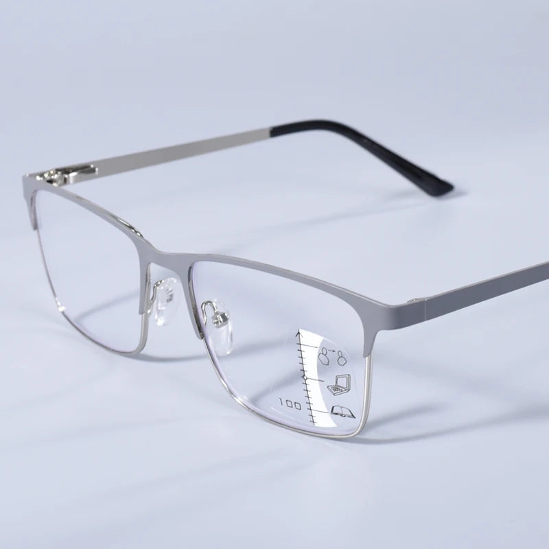 Double Color Overszie Frame,  with  Progressive Multifocal Reading Glasses with High-definition.   Glasses for  Men and Women.  Anti -Blue Light, Presbybo.  ONLY +175 is all gone.  All others very GOOD availability. COLOR is