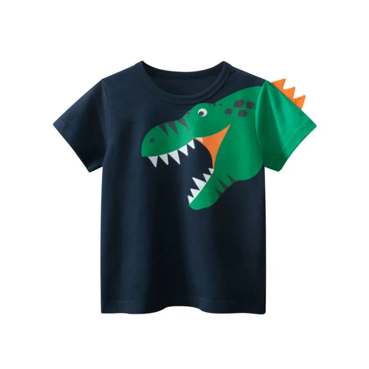 Children Short Sleeve T-shirts Version,  Kids Clothing,  Boy Baby Cotton Tees, 2-9 Years, Summer  Tops