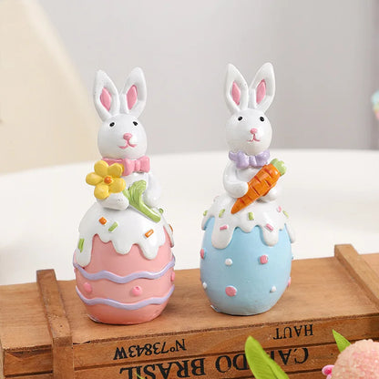 Easter Bunny Egg s for Viewing.  Resin Decoration for  Warm,  Spring Atmosphere.   Home Decoration Holiday Gift