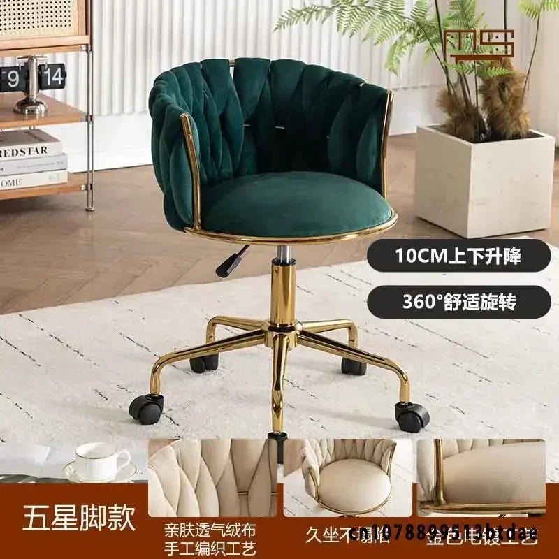 Pretty Vanity  Chair for Girls Bedroom,  Makeup Chair,  Girls Bathroom.  ,,Comfortable for Long Periods of Time,, Backrest,  Lift Swivel Chair