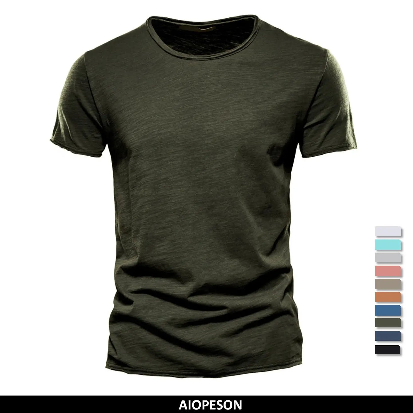 100% Cotton Mens T-shirt,  Casual, Soft,  Summer Thin T-shirts.   Men's Home Clothes,  O-Neck,  Short Sleeve,  Soild T- Shirt.