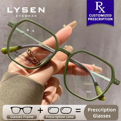 Fashion Square Women's Myopia Blue Light Prevention,  Progressive Glasses, Photochromic, Prescription, Optical Reading Glasses