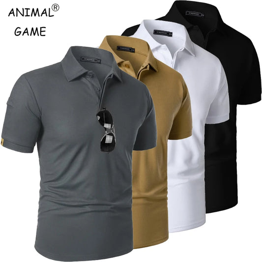 Mens Short Sleeve Polo Shirt  for Summer. Tennis T-Shirt,  Moisture-Wicking, Breathable, Button,  Oversized T-Shirt.  Nice Colors and good Availability.