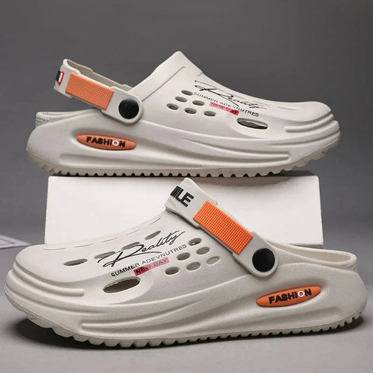 Men's Slippers,  EVA Hole Mens Mules, Non-Slip Slippers, thick Soft Platform Slide,  Comfortable Men's Sandals,  Summer Shoes