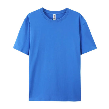 100% Cotton Solid T-shirts for Men / Woman, older Teens, Short Sleeve Fashion Brand Trend,  Casual Soft Clothing Tees,  Customized Products,  Summer Tops, ,