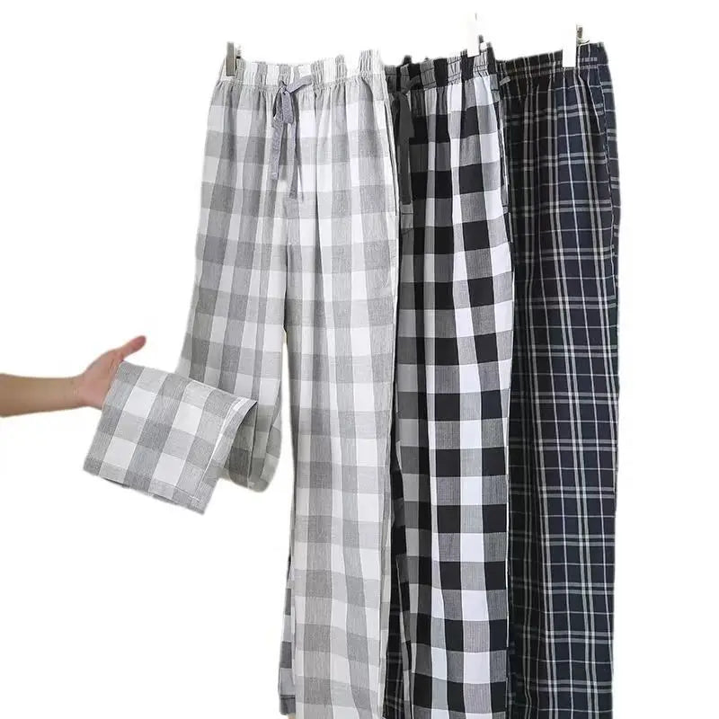 Men's Stylish Summer Pajama Pants, Thin, Loose, Breathable,  Air-Conditioned Pants with Elastic Waist