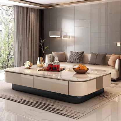 Italian Luxury Coffee Table for Living Room. Modern,  Clear Mechanism for Coffee Table. Aesthetic Unique Lounge Suite Furniture