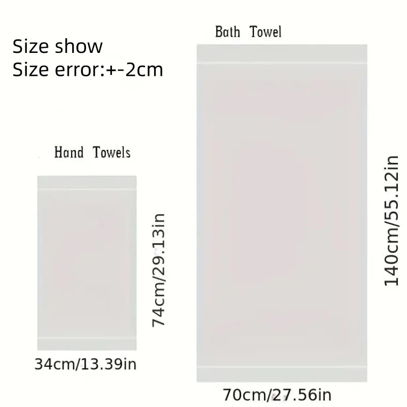 Set of 1/4/6 Bamboo Fiber Towels Sets.   Home Bath Towels for face, bath, Etc.Thick Absorbent Luxury Bathroom Towels.