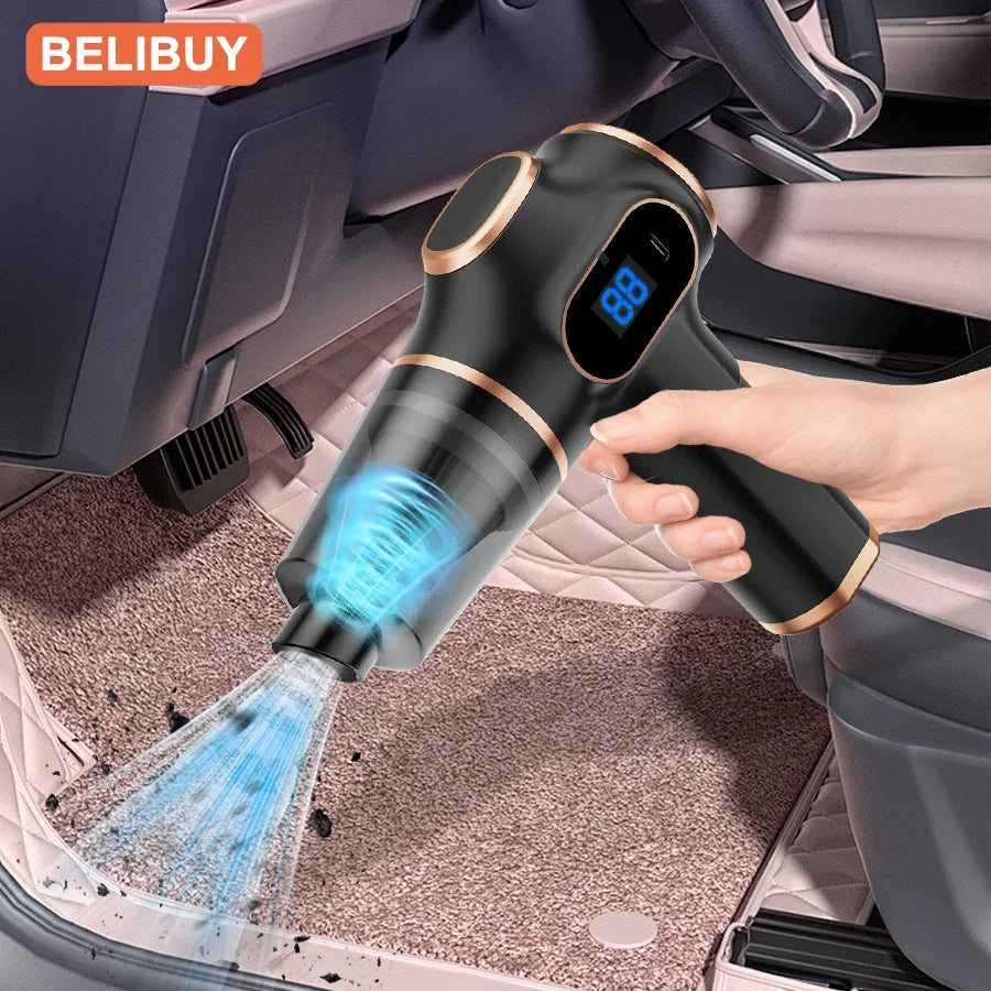 Wireless Vacuum Cleaner Dual Use for Home and Car High Power Home Appliance With display Screen Carpet Sofa Car Cleaner