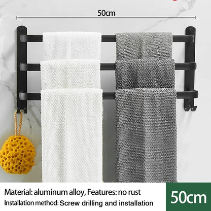 Single-layer/Double-layer/Triple-layer Towel Holder, Towel Storage,  Towel Rack  for Bathroom/Kitchen. Multi-layer Wall-mounted Towel Rack