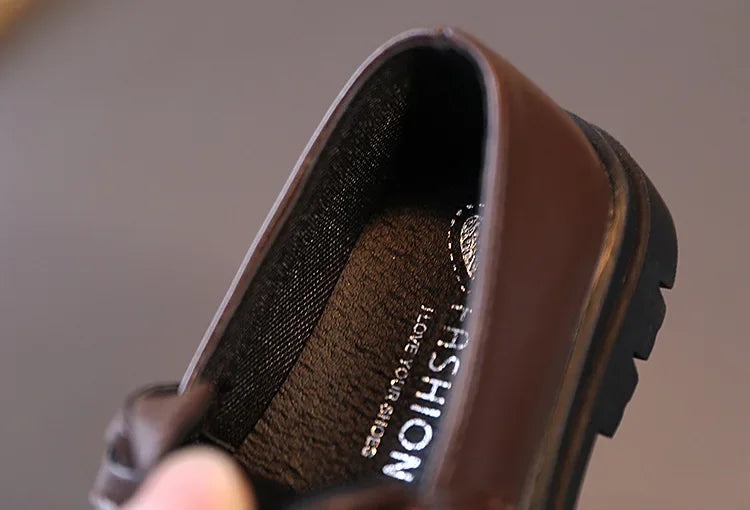 Children Leather Shoes for Boys /Girls /Kids Loafers,  Slip-on School Flats, for Dress Occasions 21-36
