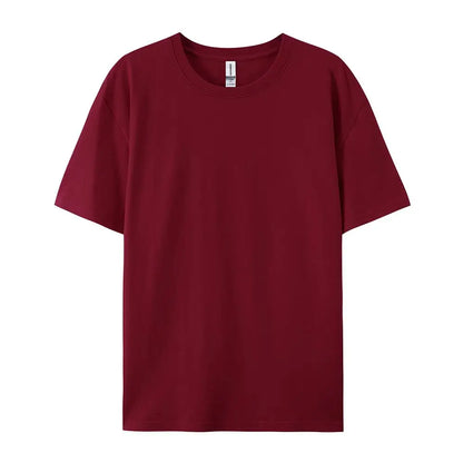 100% Cotton Solid T-shirts for Men / Woman, older Teens, Short Sleeve Fashion Brand Trend,  Casual Soft Clothing Tees,  Customized Products,  Summer Tops, ,