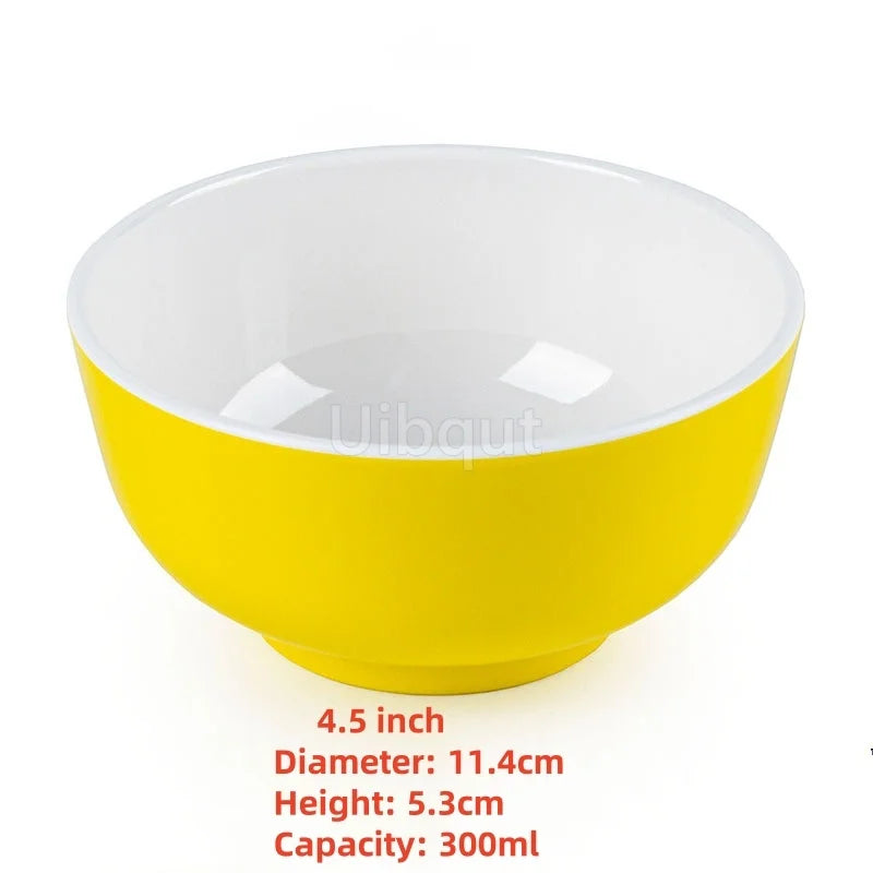 4.5 -5 inch 2 -10 piece set,  Break resistant Melamine Bowl for Thickened Flower Rice Soup or snacks.