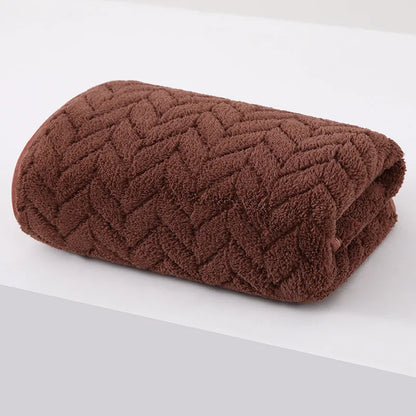 High quality thick velvet bath towels, soft and absorbent towels, sports beach towels for home and hotel use