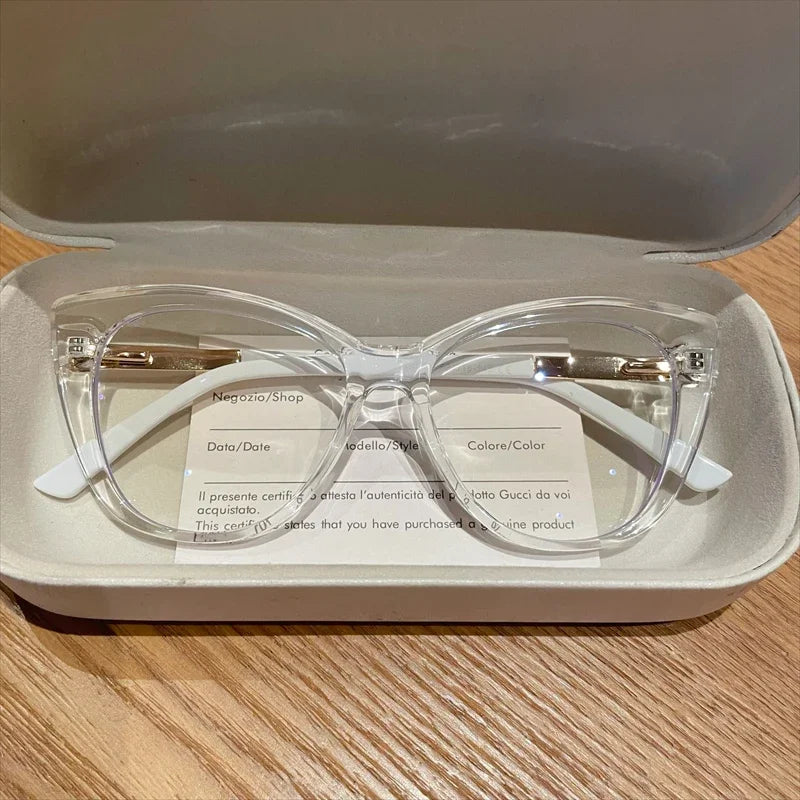 TR90 New Fashion Cat Eye Anti-Blue Ray Reading Glasses,  Photochromic Myopia,   Customization Prescription, Optical Eyewear.  SO MANY Choices